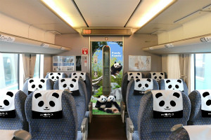 特急くろしお　パンダ列車　車内