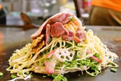 お好み焼き　尾道にて