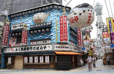 づぼらやの河豚提灯