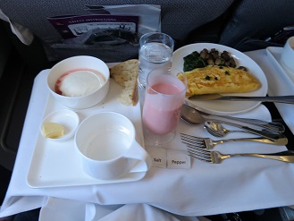 カンタス航空５７５便機内食
