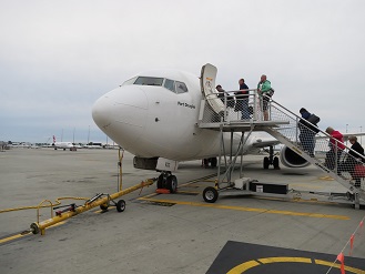 パース空港で　搭乗前に