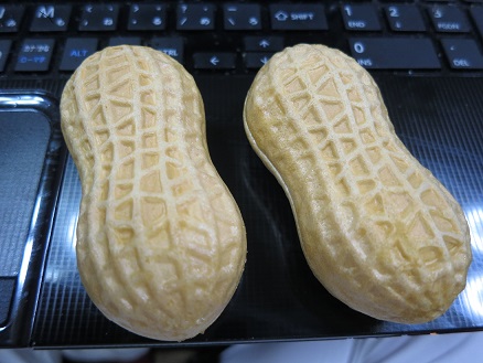 落花生のアイス最中