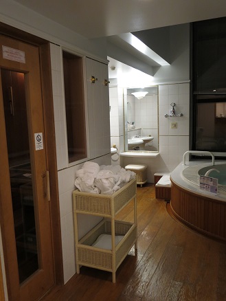 トマムのホテル　サウナ